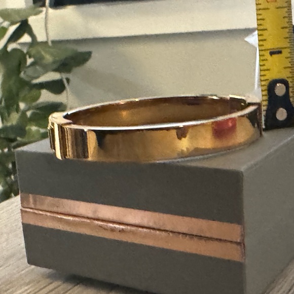 Michael Kors Stainless Steel Rose Gold Tone Hinged Bangle-- Excellent Condition - Picture 6 of 6